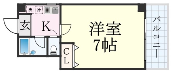 神戸駅 徒歩5分 2階の物件間取画像